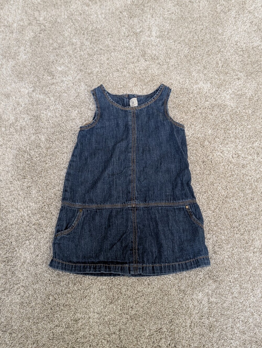 Girls Gap Denim Pinafore Dress 2T